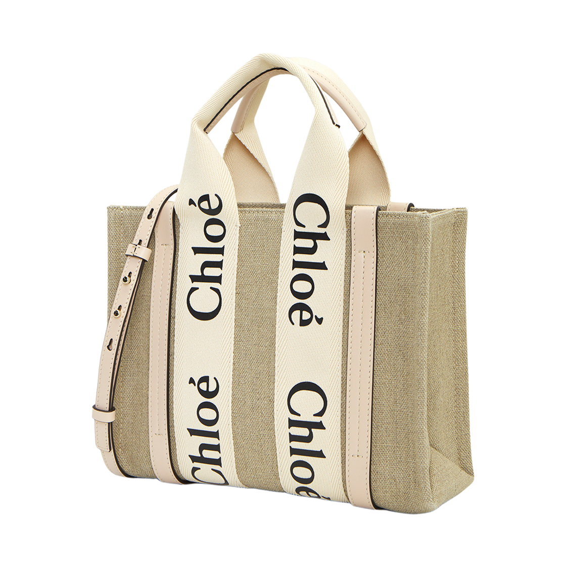 [15% 쿠폰] 끌로에 우디 스몰 토트백 시멘트 핑크([15% 쿠폰] Chloe Woody Small Tote Bag Cement Pink) - 3