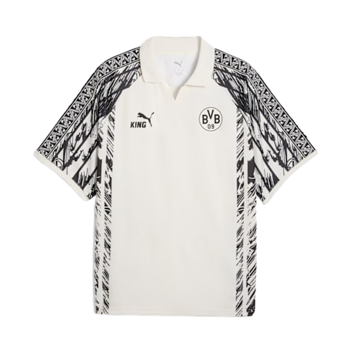 푸마 브루시아 도르트문트 킹 저지 웜 화이트 블랙 (논 마킹 버전)(Puma Borussia Dortmund King Jersey Warm White Black (Non Marking Ver.)) - 1