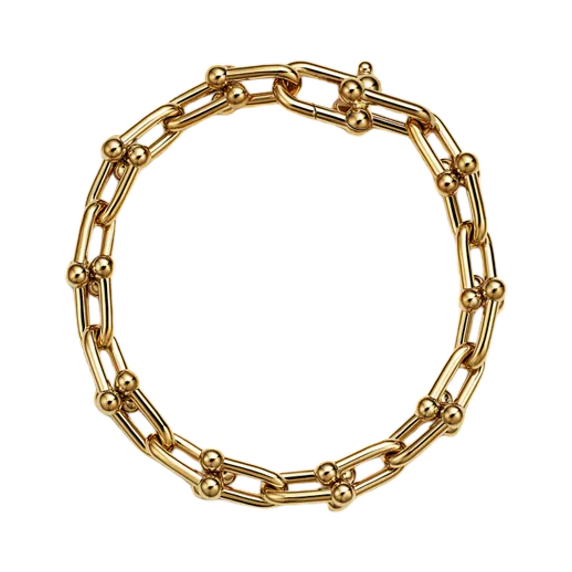 티파니 앤 코 티파니 하드웨어 미디엄 링크 브레이슬릿 옐로우 골드(Tiffany & Co. Tiffany HardWear Medium Link Bracelet Yellow Gold) - 1