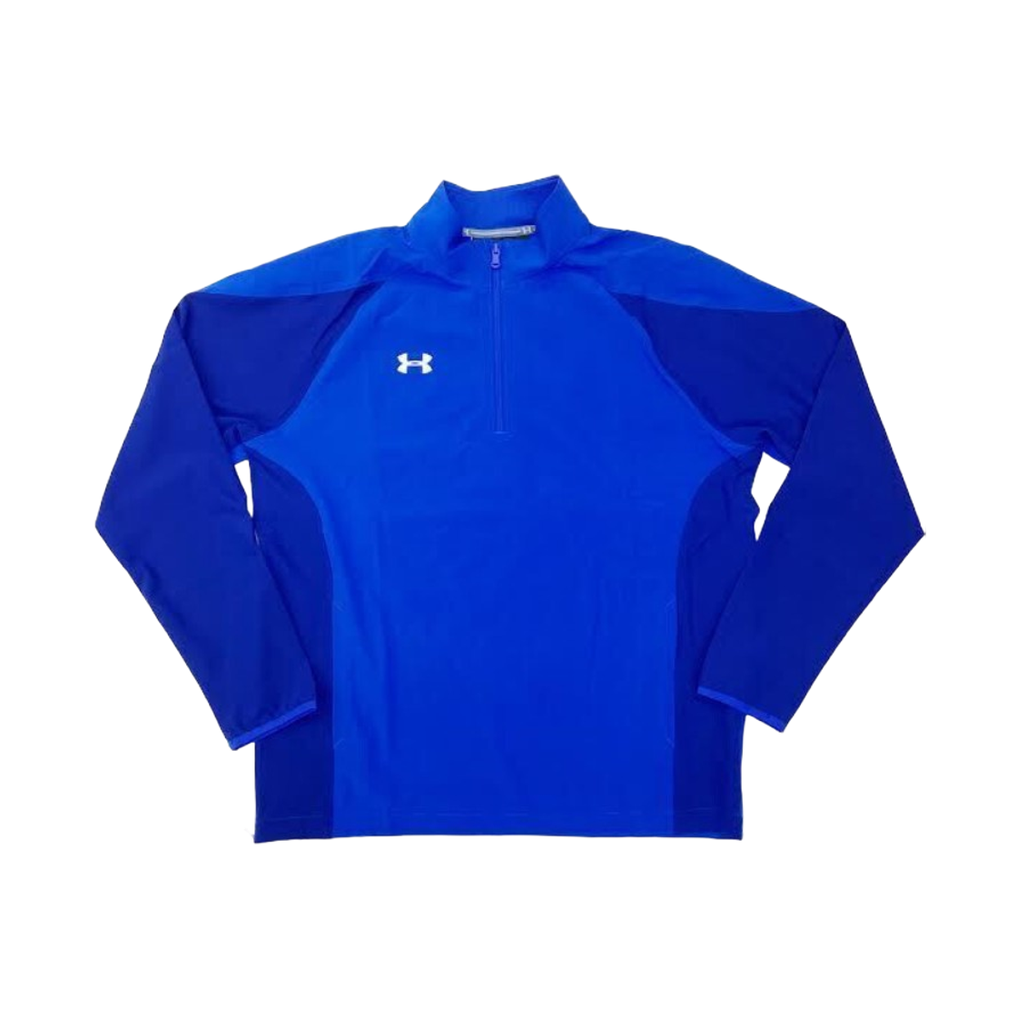 1351319-400 Under Armour Squad Coach Long Sleeve Water Resistant 1/4 Zip Pullover Royal Blue