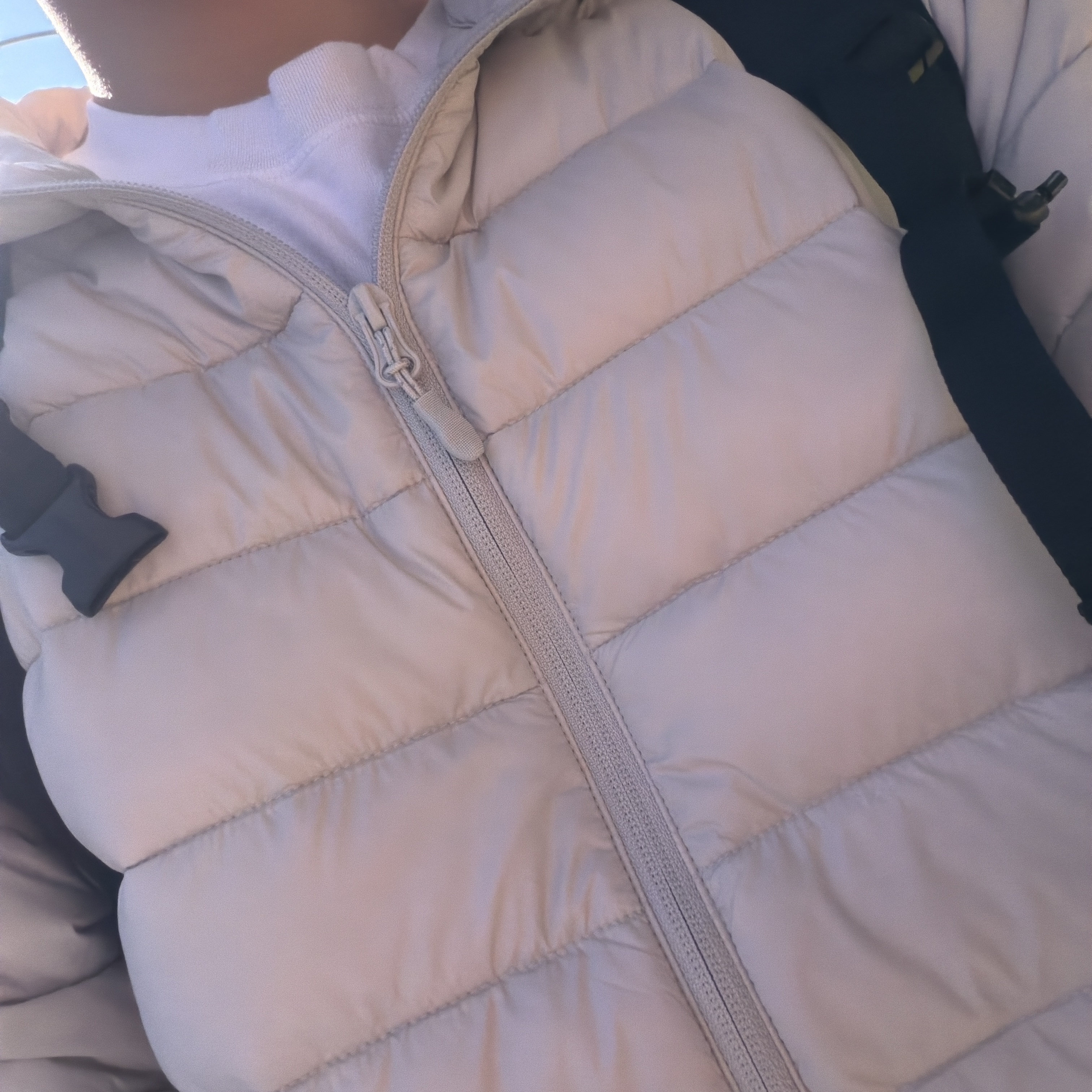 Spao Thin-Light Hooded Jacket Light Gray 착용 스타일