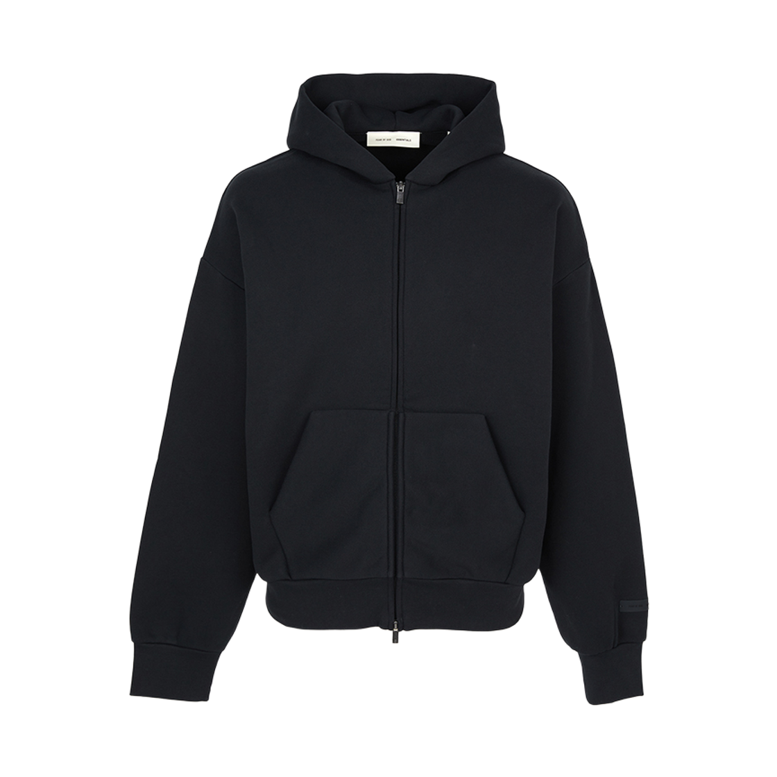 [15% 쿠폰] 피어오브갓 에센셜  기모 후드 집업  블랙([15% 쿠폰] Fear Of God Essential  Fleece Hood Zip Up  Black) - 3