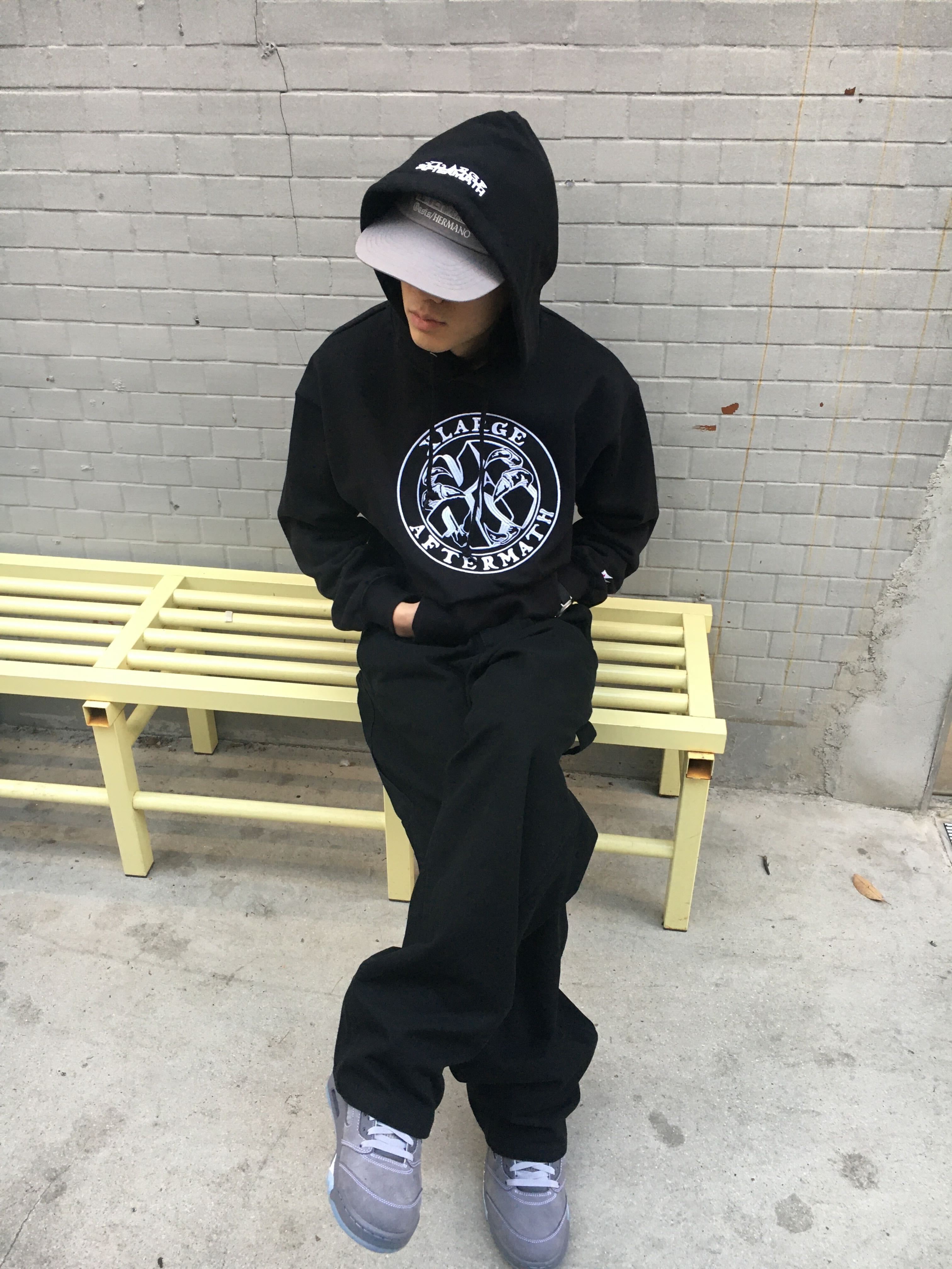 Aftermath Atm X Xlarge Pullover Hoodie Black, Aftermath Atm X Xlarge Work Pants Black 착용 스타일