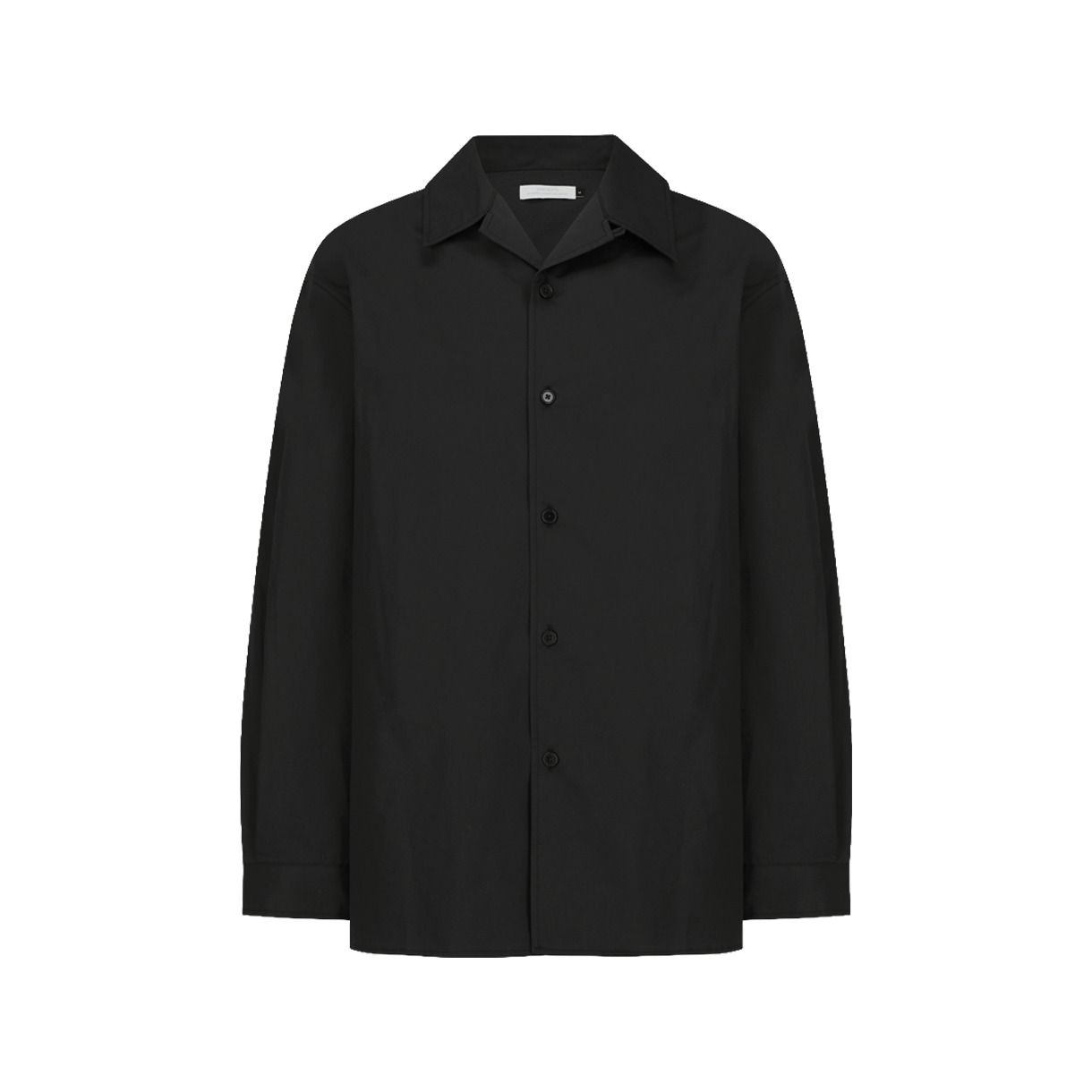 KM6ASHLAM45BK Amomento Open Collar Shirt Black - 26SS