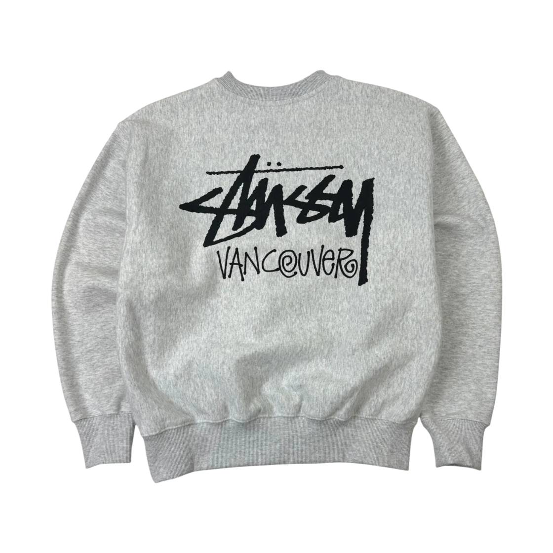3913609 Stussy Vancouver Chapter Crewneck Ash Heather Grey