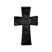 Sculptor Cross Hair On Strap Wallet Black
