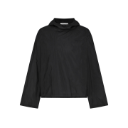 Amomento Sheer Hoodie Anorak Black - 26SS