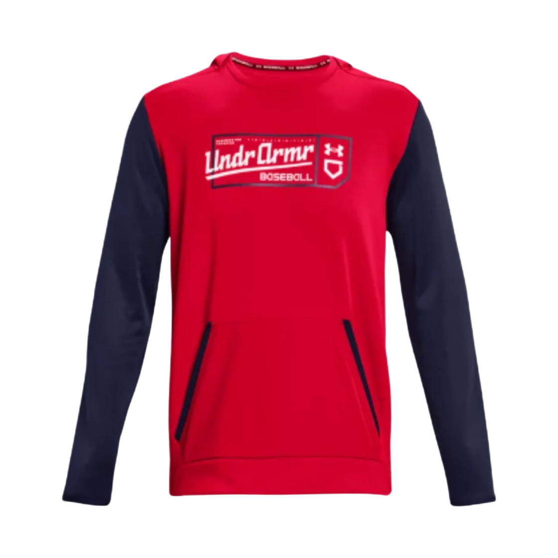 1379959-600 Under Armour UA Baseball Graphic Hooded Sweatshirt Red