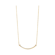 Tiffany & Co. Tiffany T Smile Small Pendant Yellow Gold with Diamonds