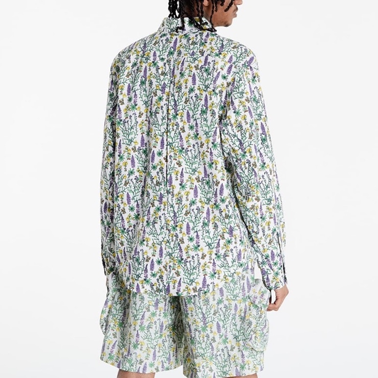Nike ACG Snowgrass Allover Print Cargo Shorts Light Bone - US/EU, Nike NRG ACG Dri-Fit UV Snowgrass Trail Shirt Light Bone - Asia 착용 스타일 - 2