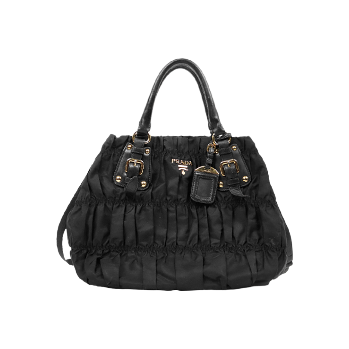 ITPMBOITHPIP Prada Black Nylon Gaufre Tote Bag C-A49349