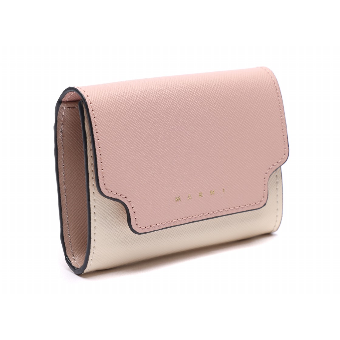 [25% 쿠폰] 마르니 사피아노 레더 코인 케이스 카멜리아 토크([25% 쿠폰] Marni Saffiano Leather Coin Case Camellia Talc) - 3