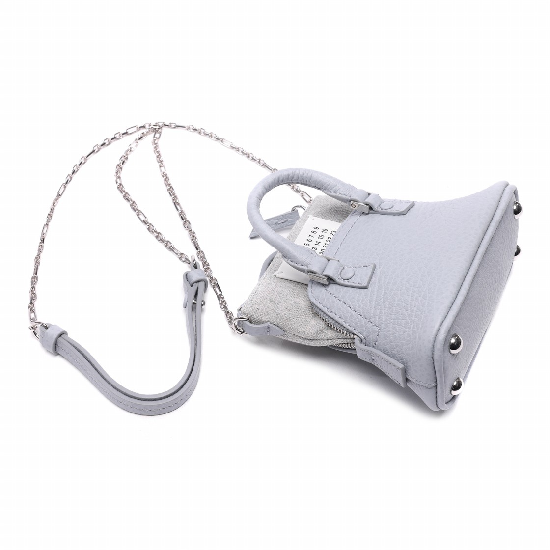 [25% 쿠폰] 메종 마르지엘라 5AC 클래식 베이비백 페일 블루([25% 쿠폰] Maison Margiela 5AC Classique Baby Bag Pale Blue) - 4
