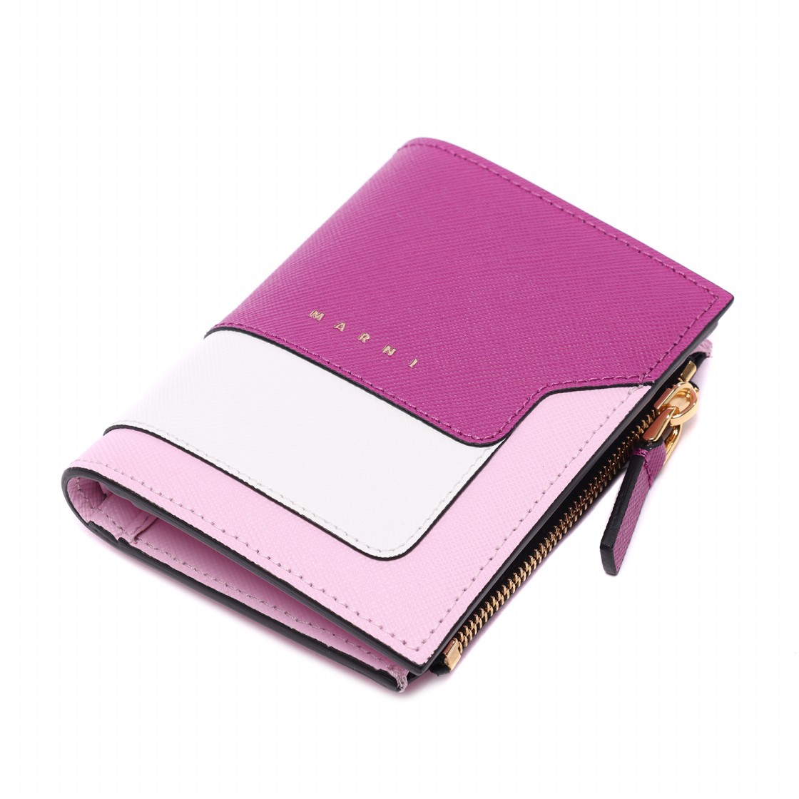 [25% 쿠폰] 마르니 사피아노 레더 반지갑 오키드 로즈([25% 쿠폰] Marni Saffiano Leather Bi-Fold Wallet Orchid Rose) - 5