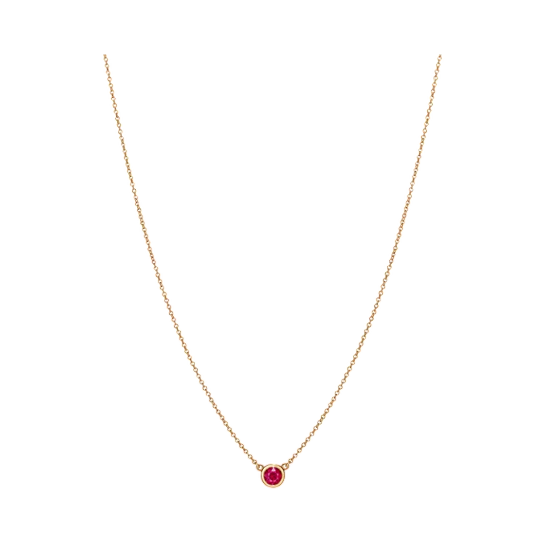 티파니 앤 코 엘사 퍼레티 컬러 바이 더 야드 펜던트 옐로우 골드 루비(Tiffany & Co. Elsa Peretti Color by the Yard Pendant Yellow Gold with Ruby) - 1