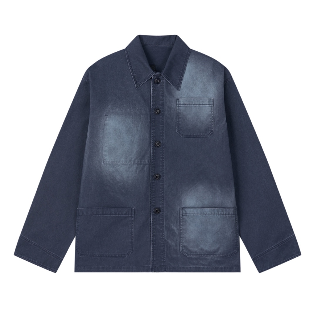 Hongwoosung Field Expedition Jacket Navy 착용 스타일 - 3
