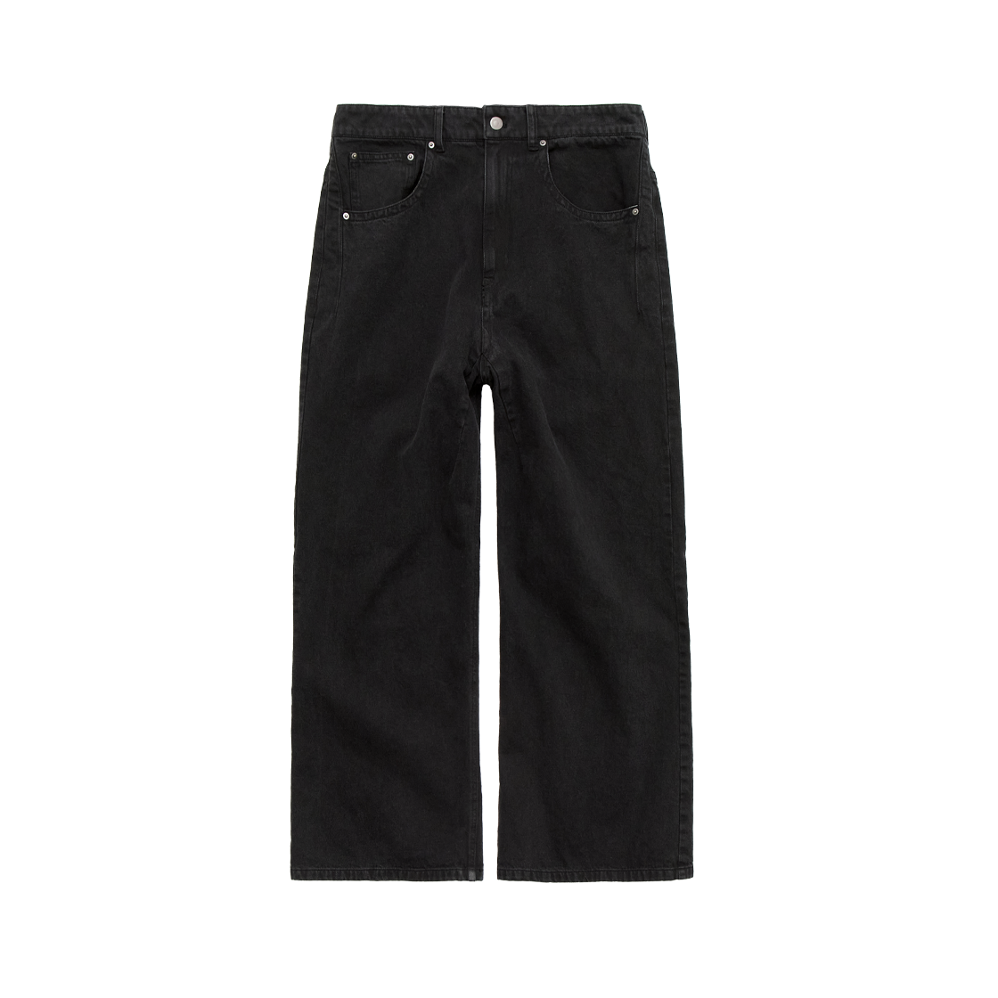 PL6PDN5051B0 Polyteru Loosed Uncoated Jean Black