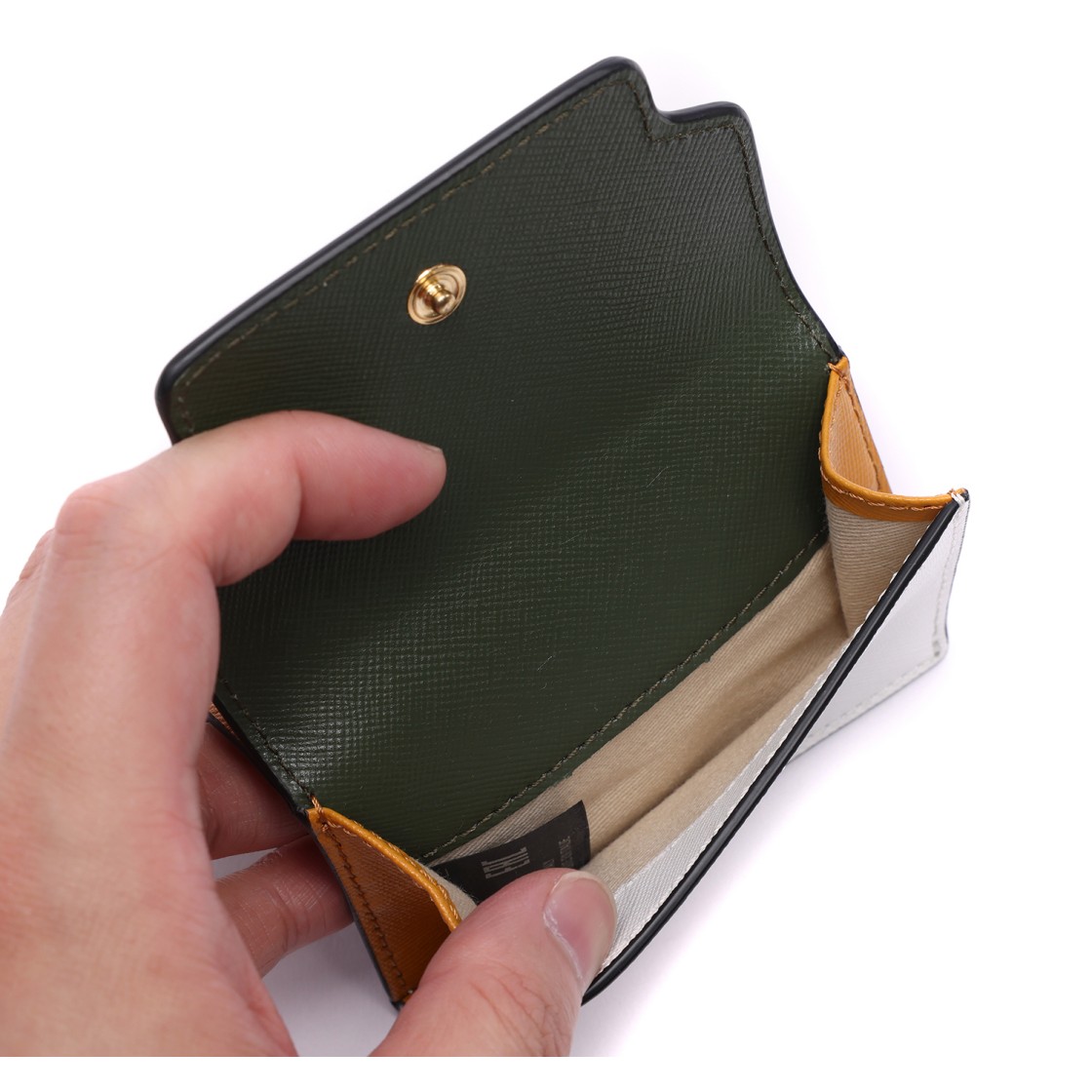 [20% 쿠폰] 마르니 레더 트라이폴드 지갑 브릭 폼페이 가제보([20% 쿠폰] Marni Leather Tri-Fold Wallet Brick Pompeii Gazebo) - 6