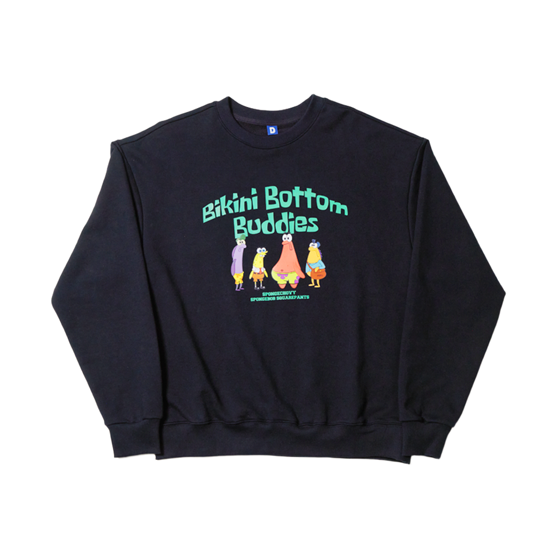 댄꼼마 x 스폰지밥 주민이 된 스폰지밥과 뚱이 스웨트셔츠(DANCOMMA x SpongeBob SquarePants SpongeBob and Patrick as Bikini Bottom Residents Sweatshirt)