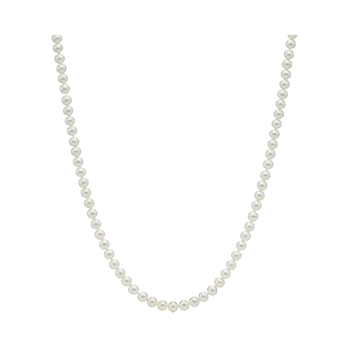 60123881 Tiffany & Co. Ziegfeld Collection Pearl Necklace Sterling Silver