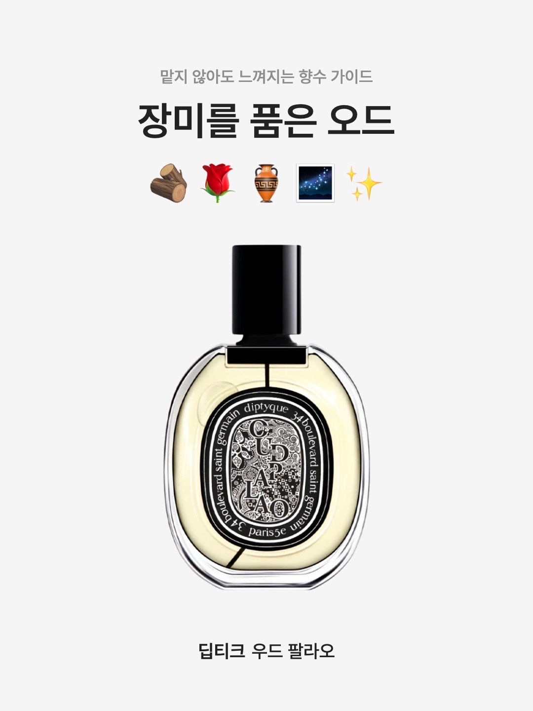 Diptyque Oud Palao Eau De Parfum 75ml 착용 스타일 - 1