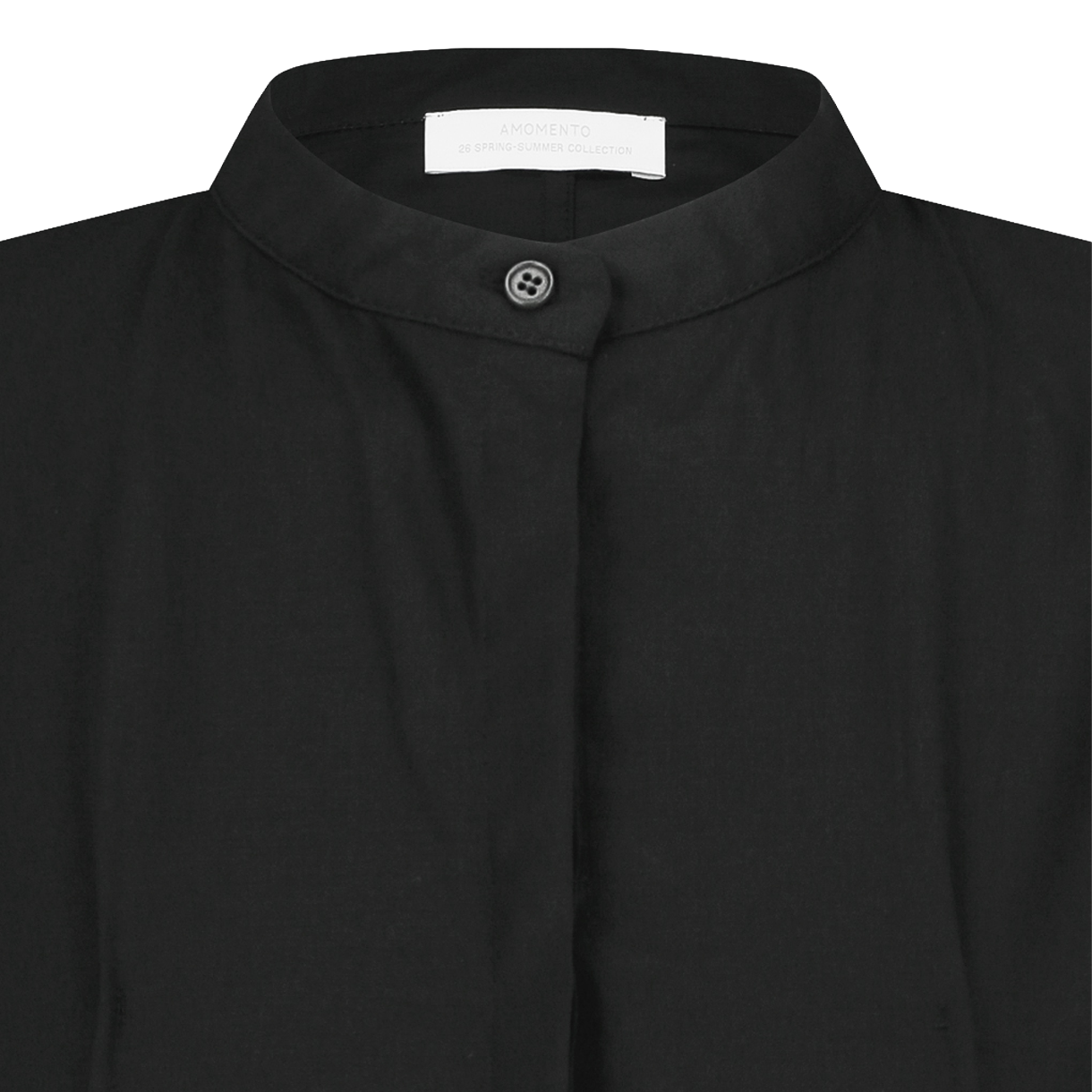 아모멘토 우먼 핀턱 슬림 셔츠 블랙 - 26SS(Amomento Women Pintuck Slim Shirt Black - 26SS) - 3