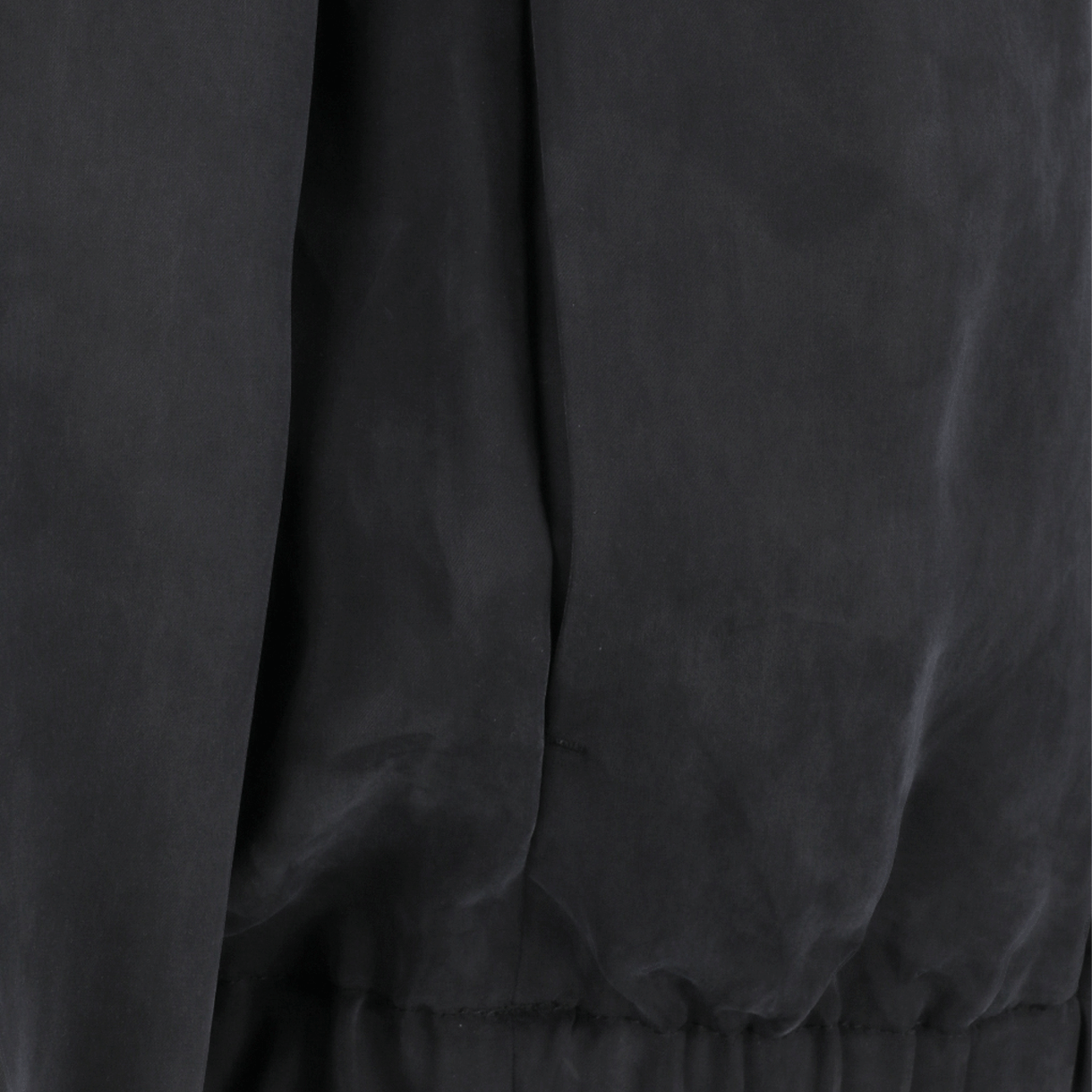 아모멘토 큐프로 후드 집업 점퍼 블랙 - 26SS(Amomento Cupro Hood Zip Up Jumper Black - 26SS) - 5