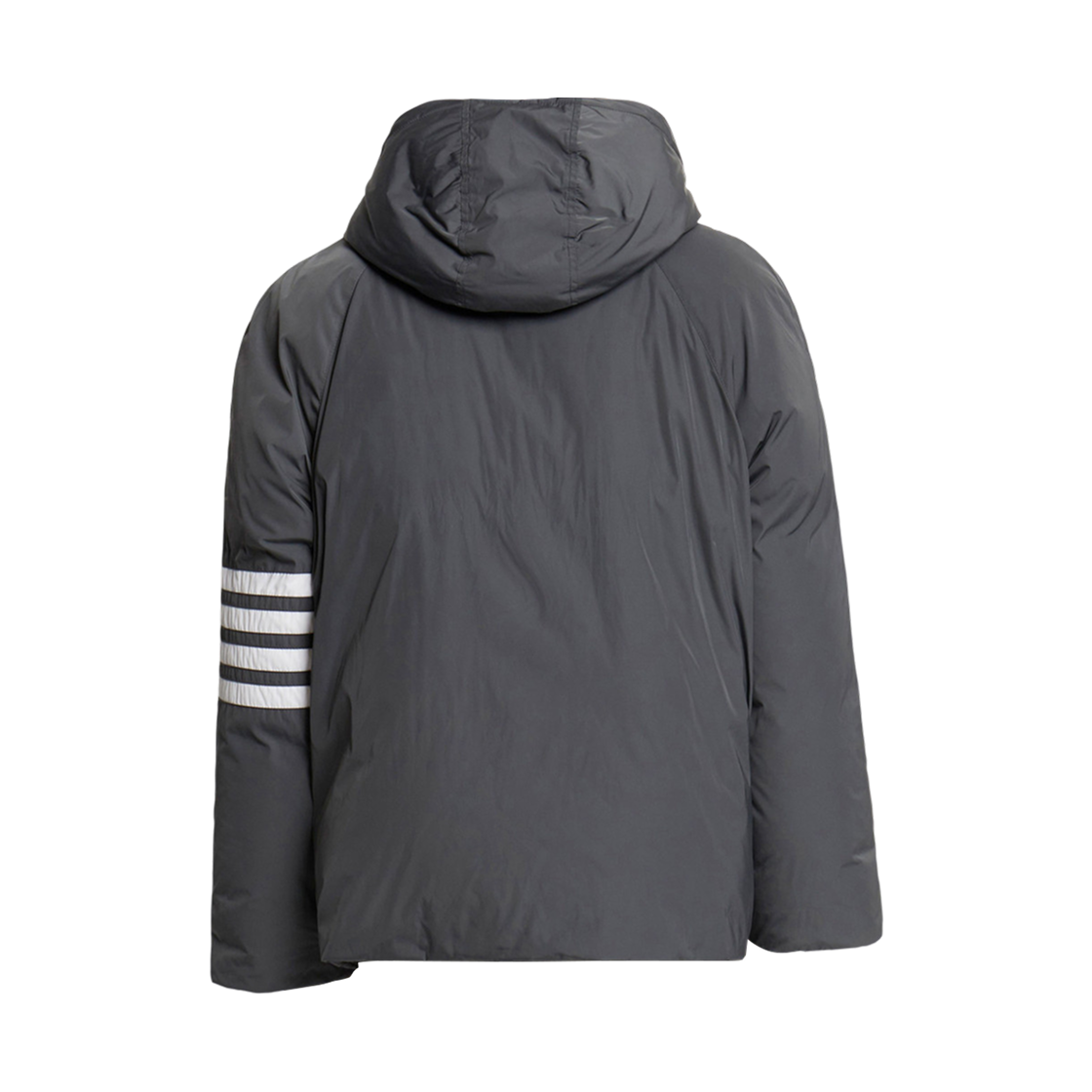 톰브라운 폴리 트윌 사선 사이드라인 풋볼 파카 미디움 그레이(Thom Browne Poly Twill 4-Bar Sideline Football Parka Medium Grey) - 2