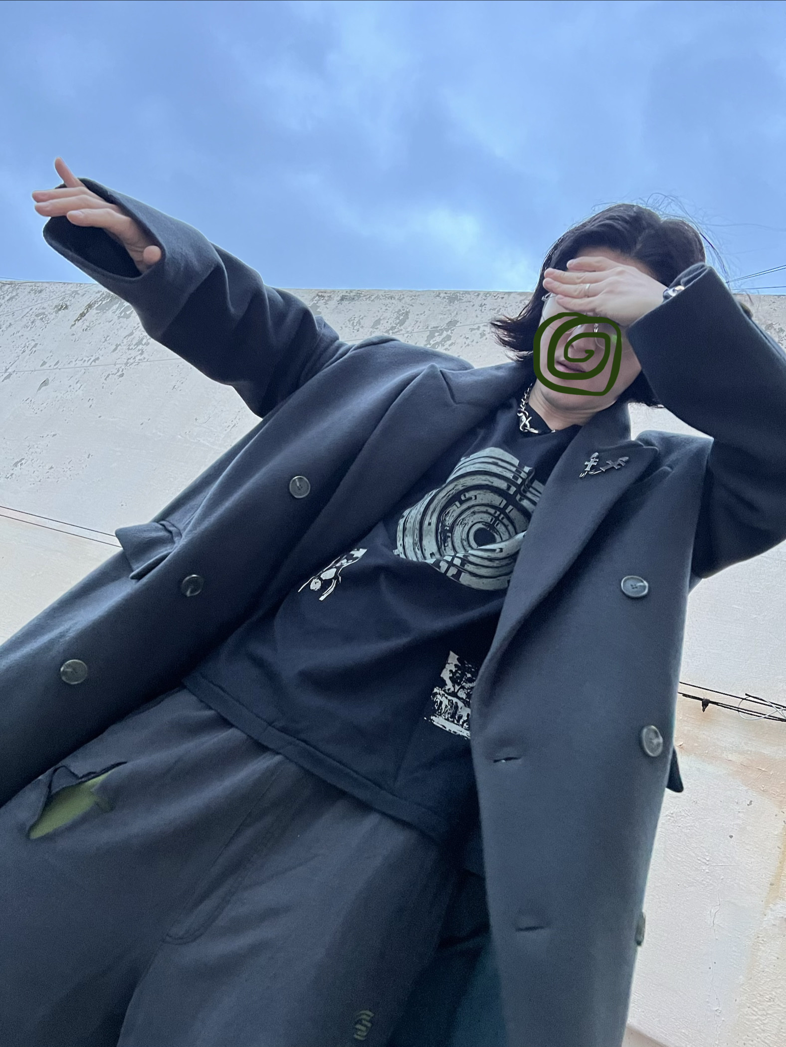 Undermycar Dalt Hidden Second Layer Sweatpants Pine Groove - 23FW, Our Legacy Ladon Brass Keychain Matte Nickel 착용 스타일 - 5
