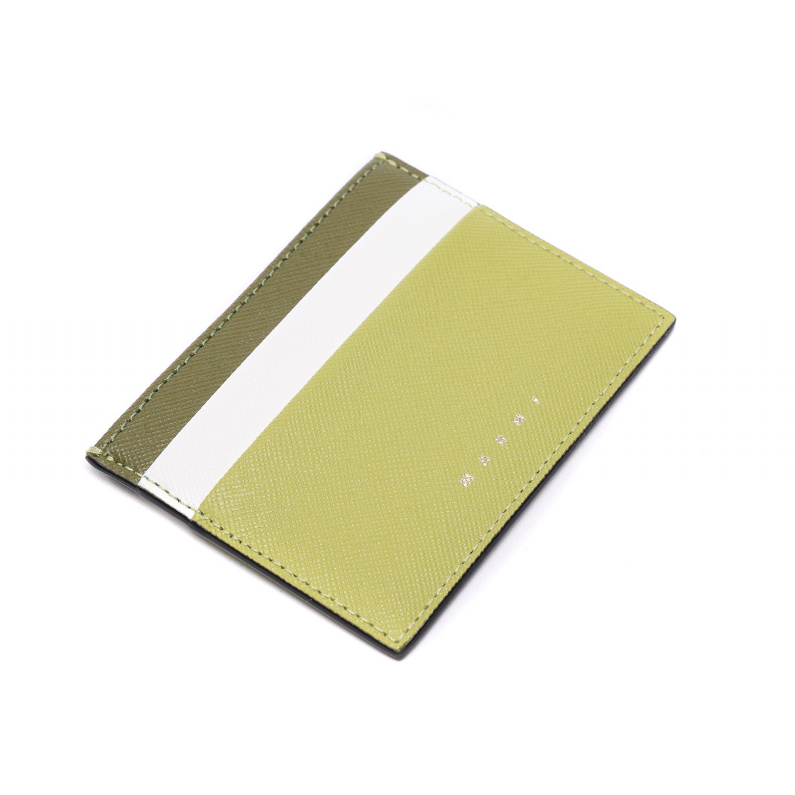 [25% 쿠폰] 마르니 사피아노 트라이컬러 카드 케이스 올리브 릴리 화이트 라임([25% 쿠폰] Marni Saffiano Tri-Coloured Card Case Olive Liliy White Lime) - 5