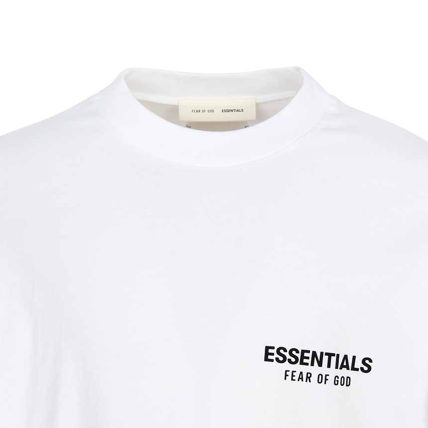 [20% 쿠폰] 에센셜 클래식 반팔 티셔츠 브라이트 화이트 - 25FW([20% 쿠폰] Essentials  Classic Short Sleeve T-Shirt Bright White - 25FW) - 4