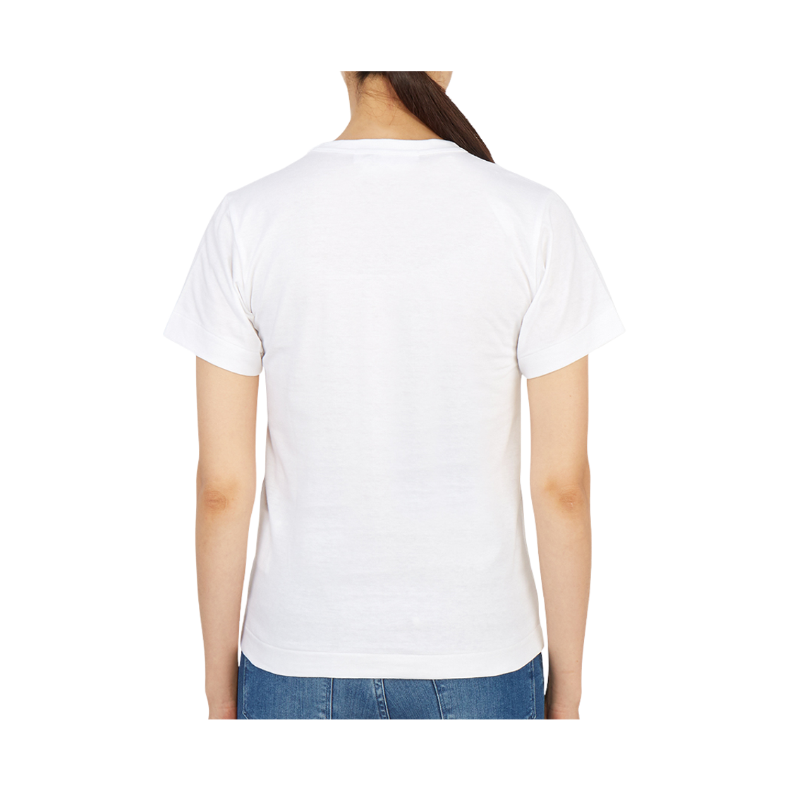 [15% 쿠폰] (W) 플레이 꼼데가르송 블랙 하트 티셔츠 화이트([15% 쿠폰] (W) Play Comme des Garcons Black Heart T-Shirt White) - 5