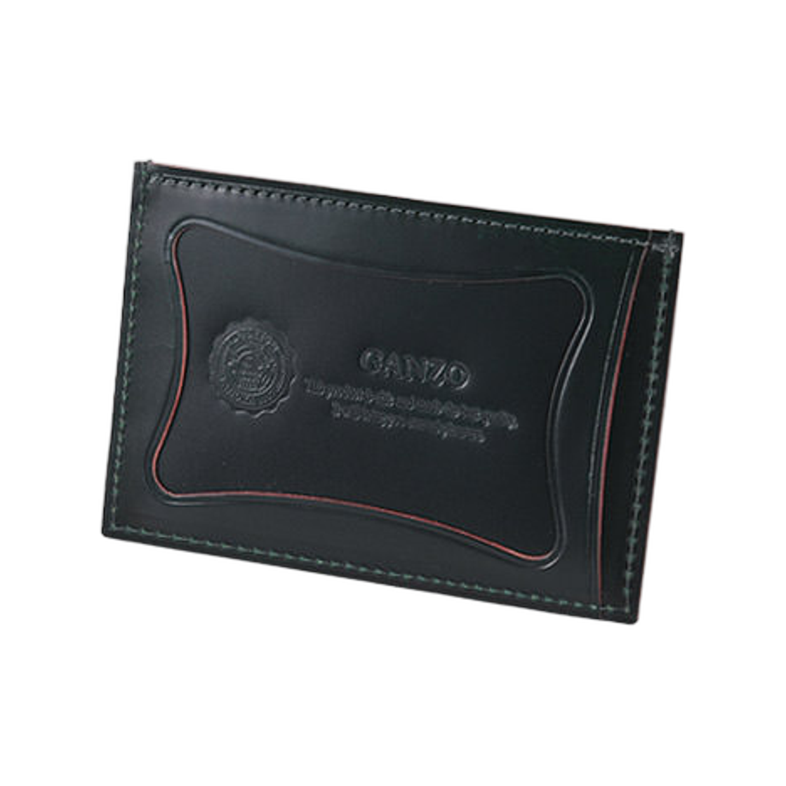 간조 코도반 싱글 패스 케이스 다크 그린(Ganzo Cordovan Single Pass Case Dark Green)