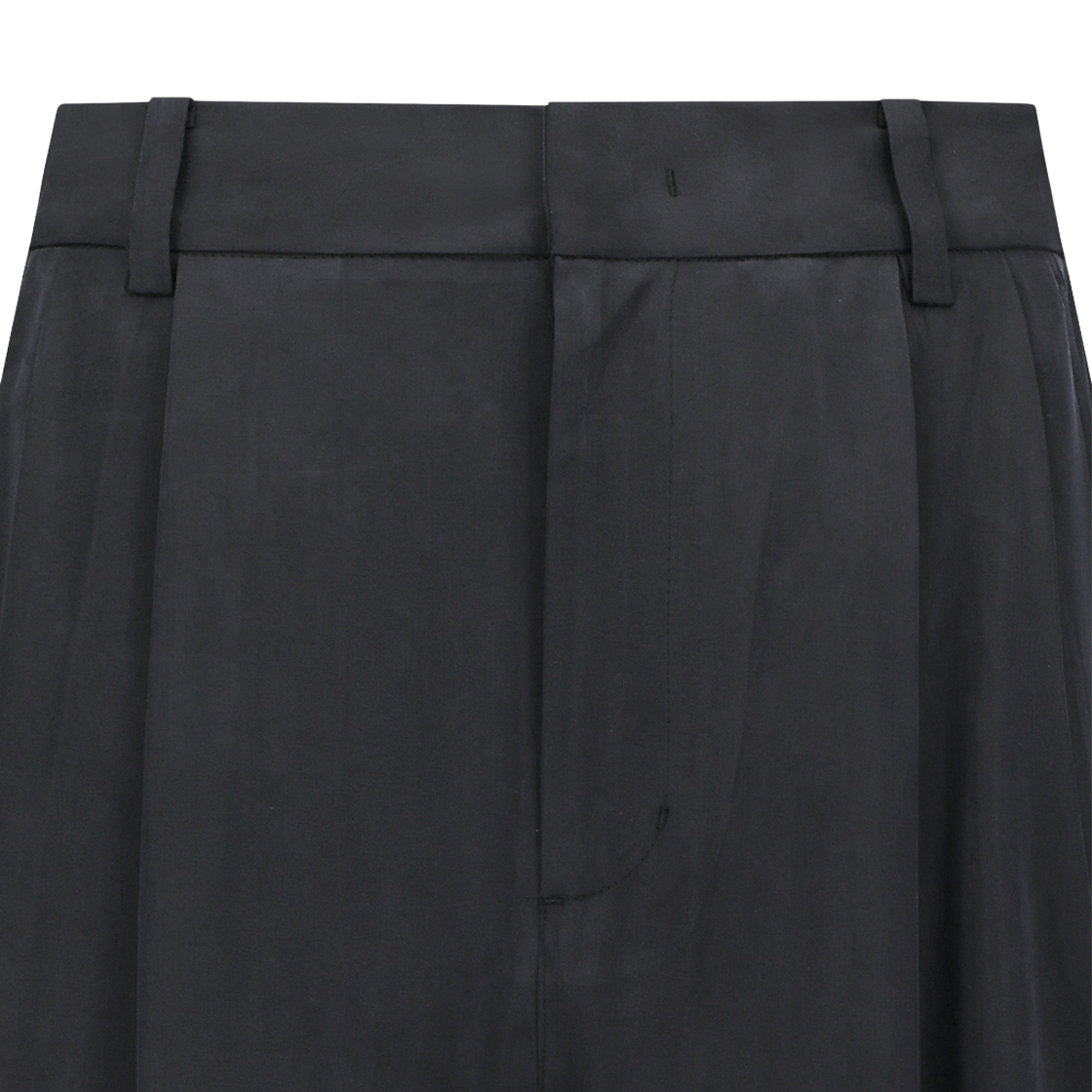 아모멘토 맨즈 큐프로 투 턱 와이드 팬츠 블랙 - 26SS(Amomento Men's Cupro Two Tuck Wide Pants Black - 26SS) - 3