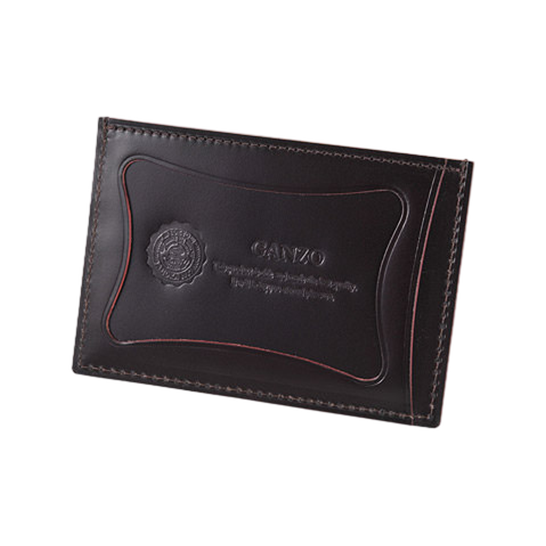 간조 코도반 싱글 패스 케이스 다크 브라운(Ganzo Cordovan Single Pass Case Dark Brown) - 1
