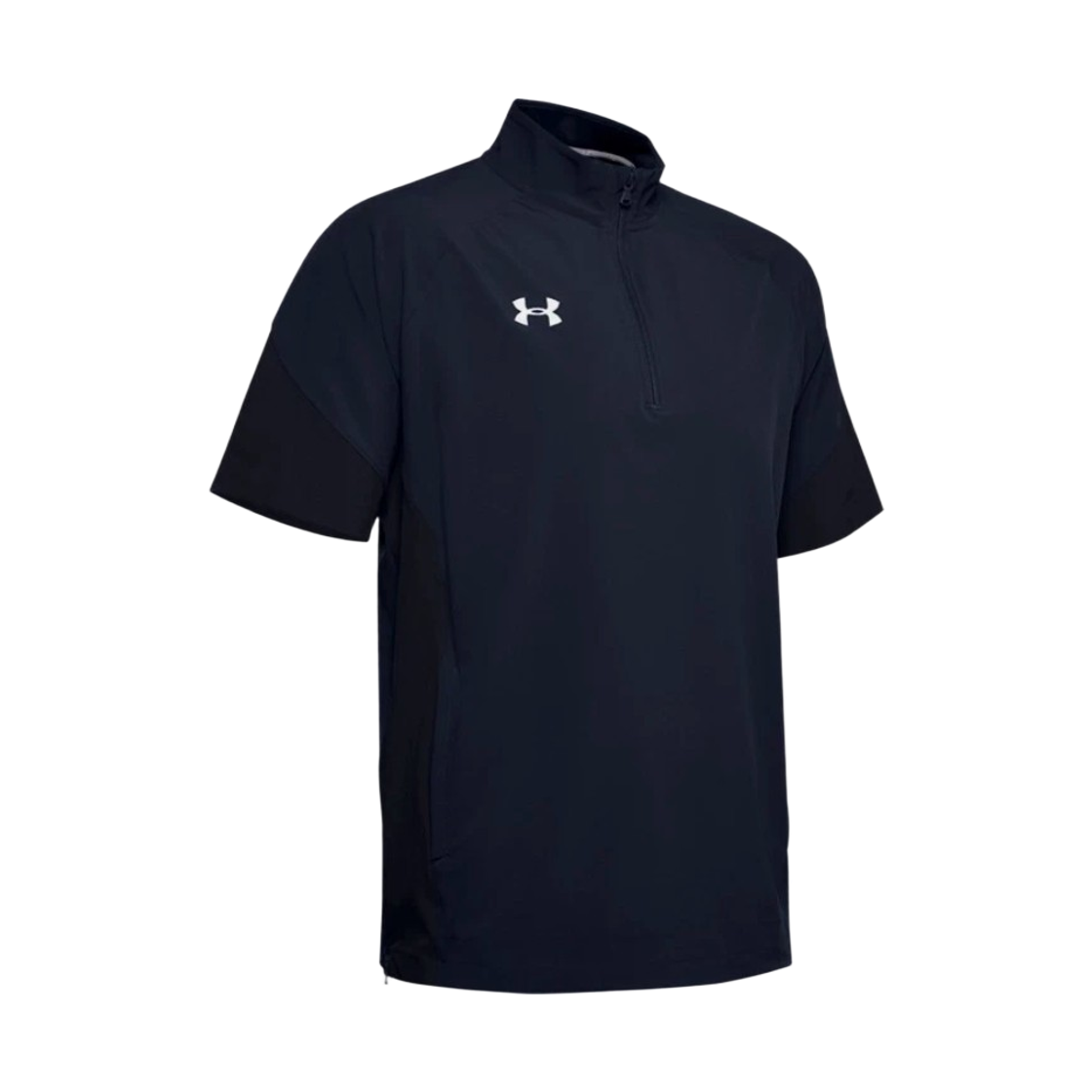 언더아머 스쿼드 숏슬리브 코치 1/4 집 풀오버 네이비 화이트(Under Armour Squad Short Sleeve Coach 1/4 Zip Pullover Navy White) - 1