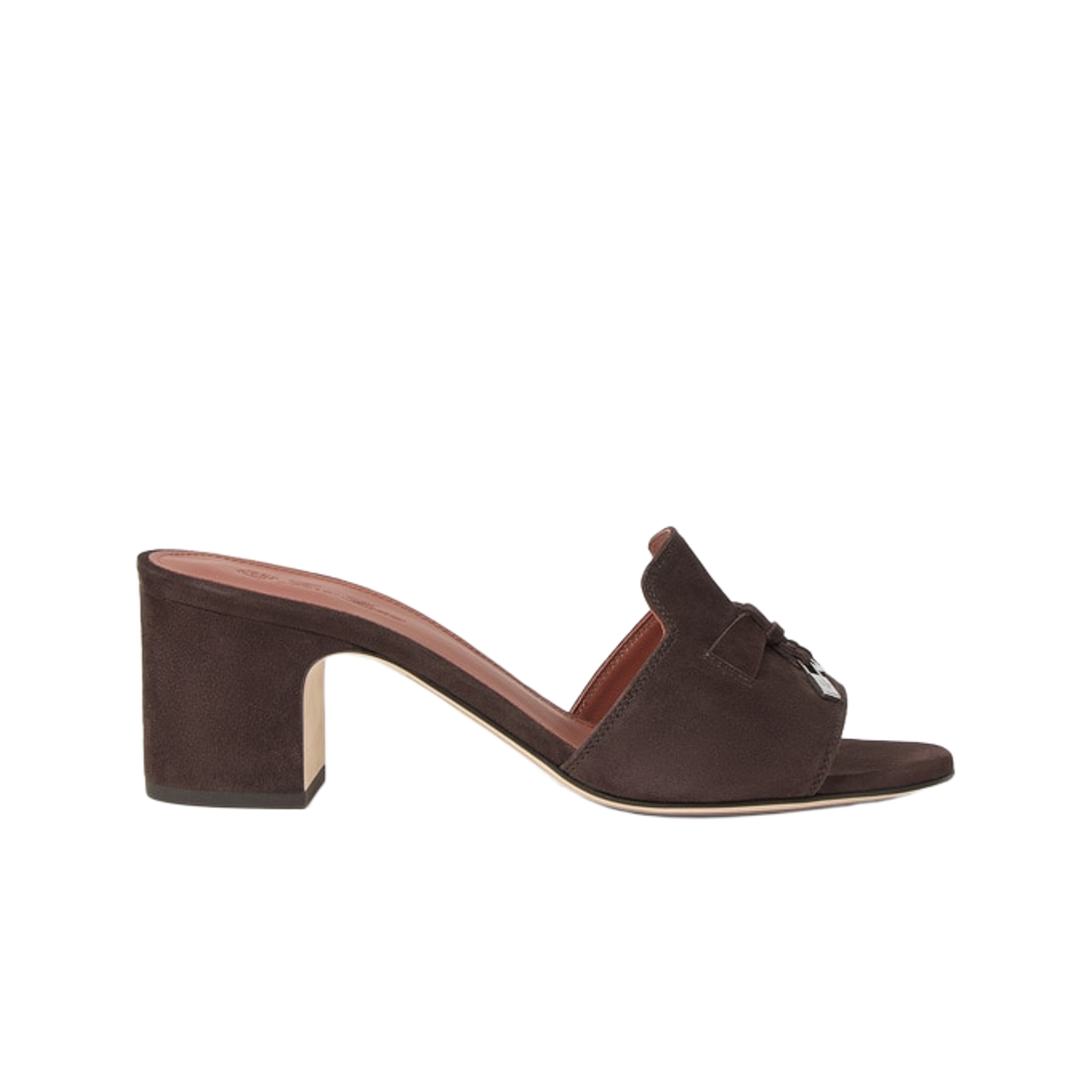 (W) 로로 피아나 스웨이드 고트스킨 썸머 참스 샌들 컬러 페코라 네라((W) Loro Piana Suede Goatskin Summer Charms Sandal Colour Pecora Nera)