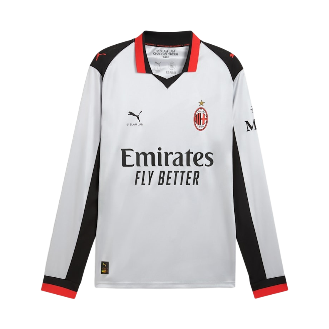 787637-01 Puma x Slam Jam AC Milan Longsleeve Jersey Grey (Non Marking Ver.)