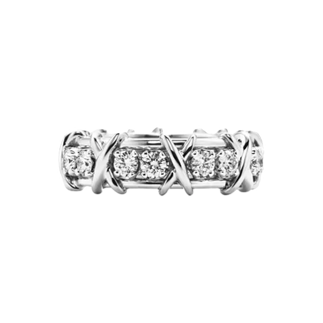 티파니 앤 코 티파니 식스틴 스톤 링 플래티늄 다이아몬드