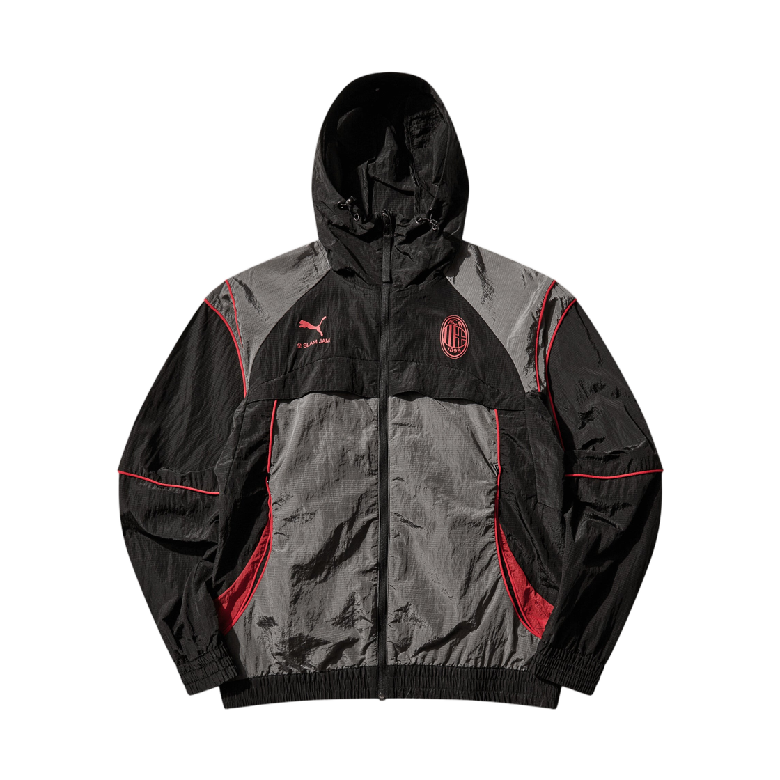 푸마 x 슬램잼 AC 밀란 트랙 재킷 블랙 다크 그레이(Puma x Slam Jam AC Milan Track Jacket Black Dark Grey) - 1