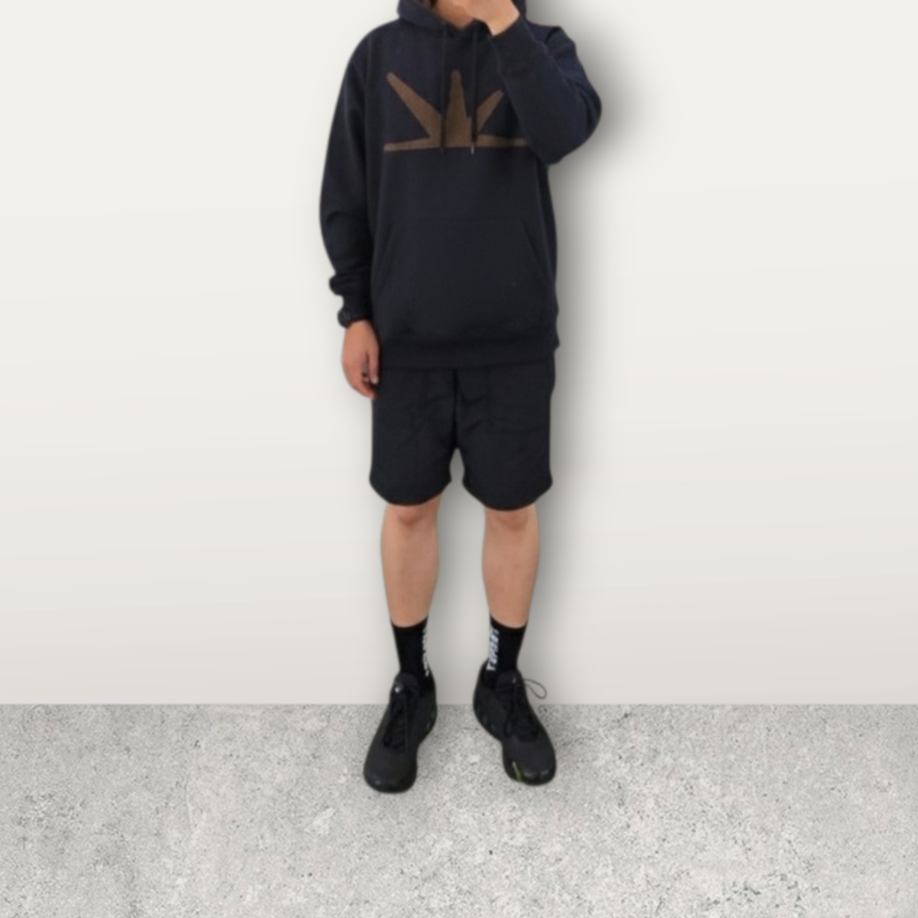 [더블적립] sunlovetour Daybreak Hoodie Navy 착용 스타일