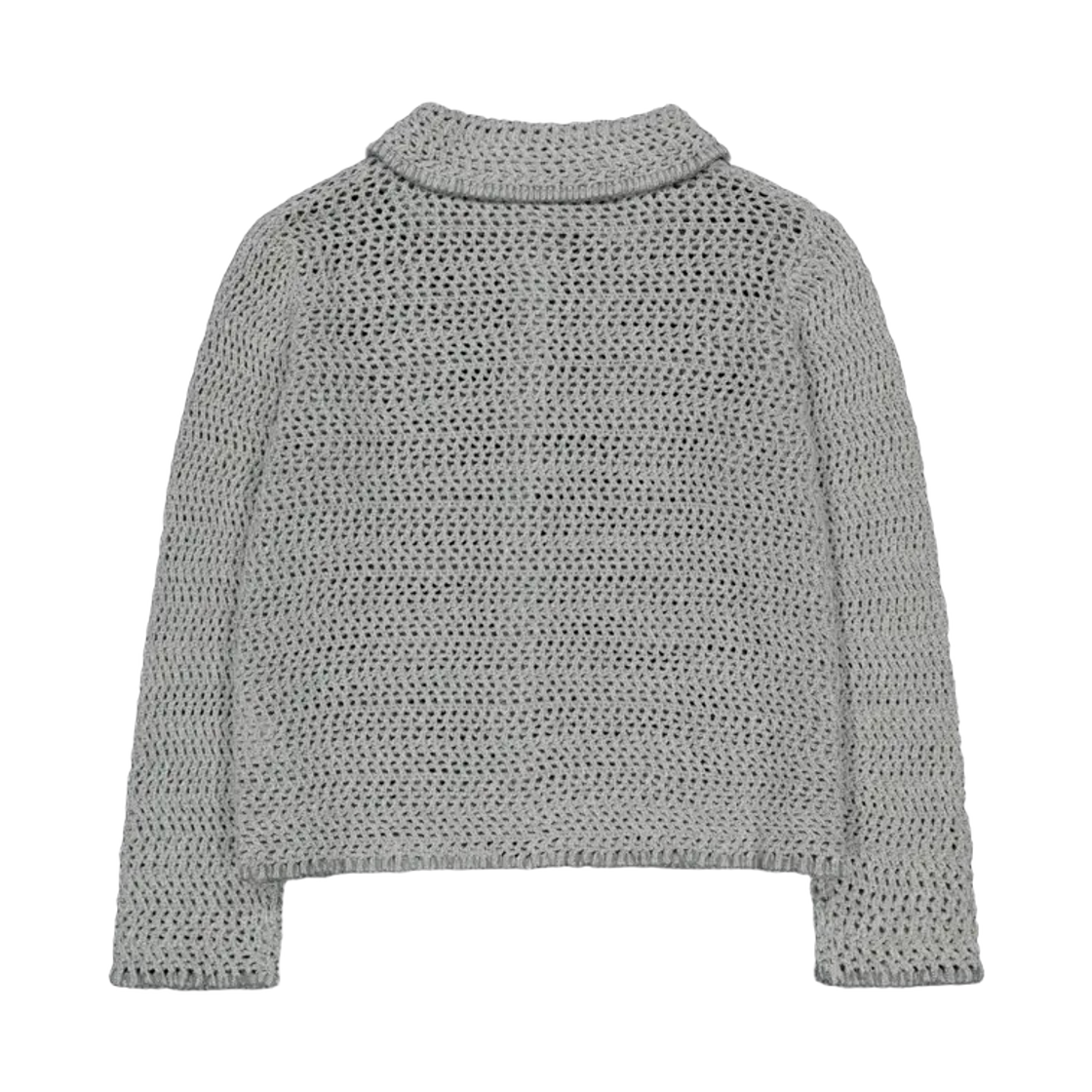 (W) 코이세이오 네트 니트 가디건 그레이((W) Coyseio Net Knit Cardigan Grey) - 2