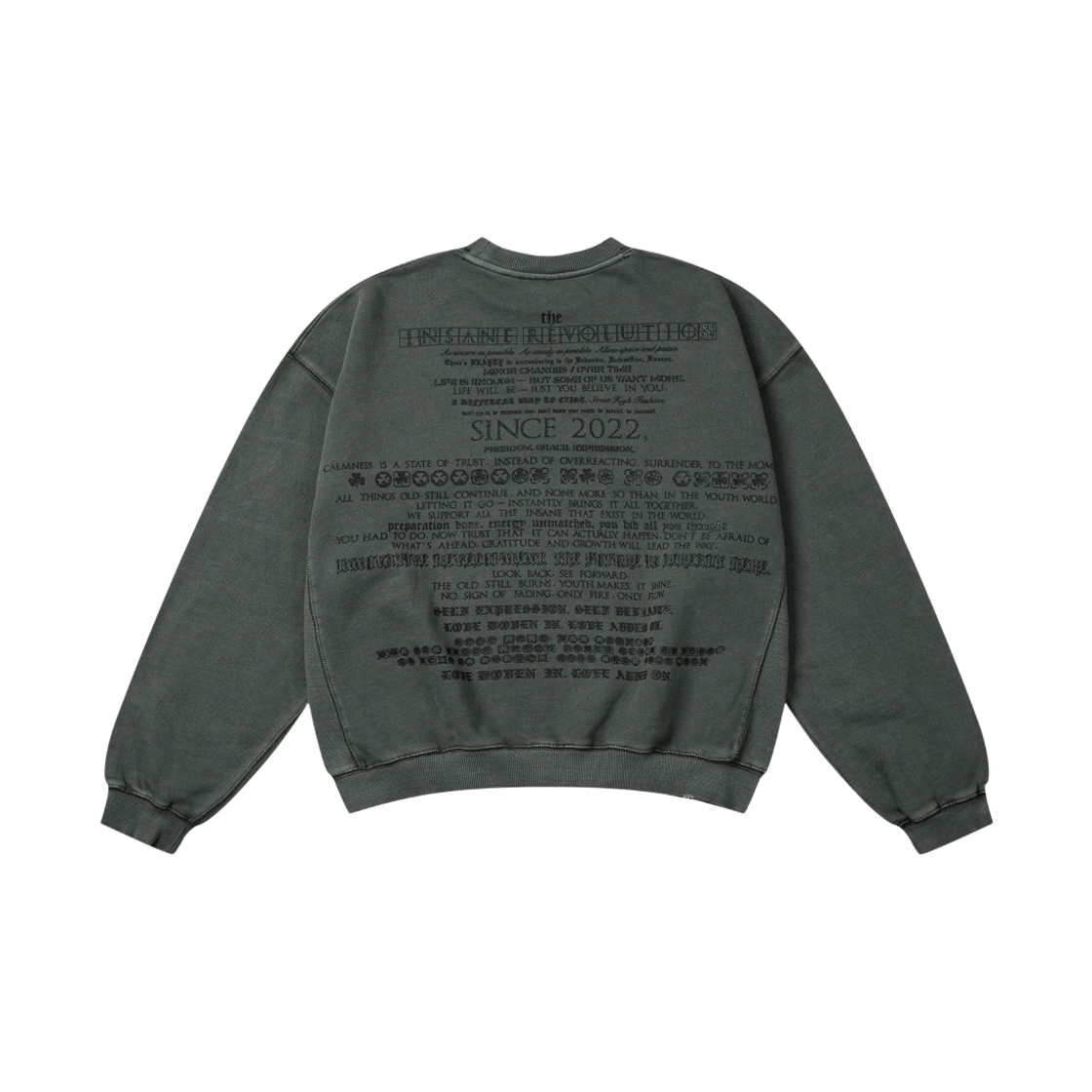 인세인개러지 모즈 심볼 스웻 셔츠 - 카키(INSANE GARAGE Mods Symbol Sweat Shirt_Khaki) - 2