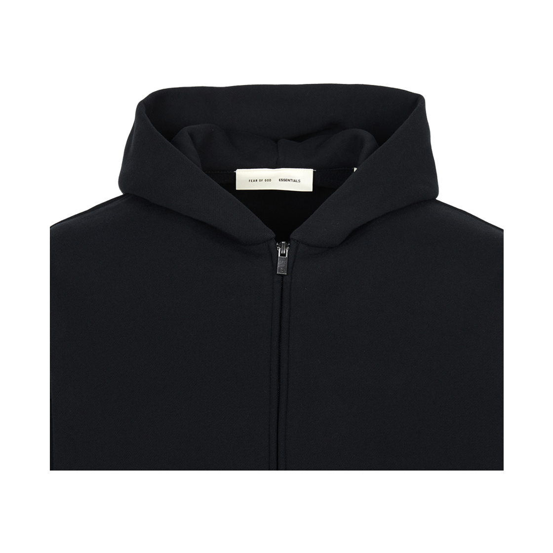 [15% 쿠폰] 피어오브갓 에센셜  기모 후드 집업  블랙([15% 쿠폰] Fear Of God Essential  Fleece Hood Zip Up  Black) - 5