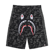Adidas x BAPE Shark Denim Shorts Black - KR Sizing