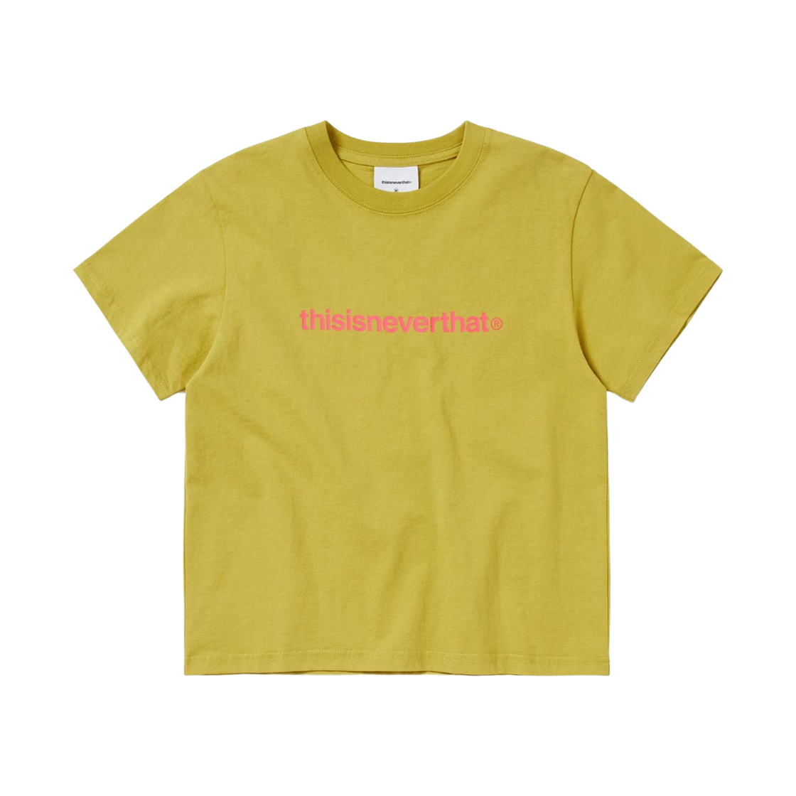 (W) 디스이즈네버댓 T-로고 티셔츠 라임 그린((W) Thisisneverthat T-Logo T-Shirt Lime Green) - 1