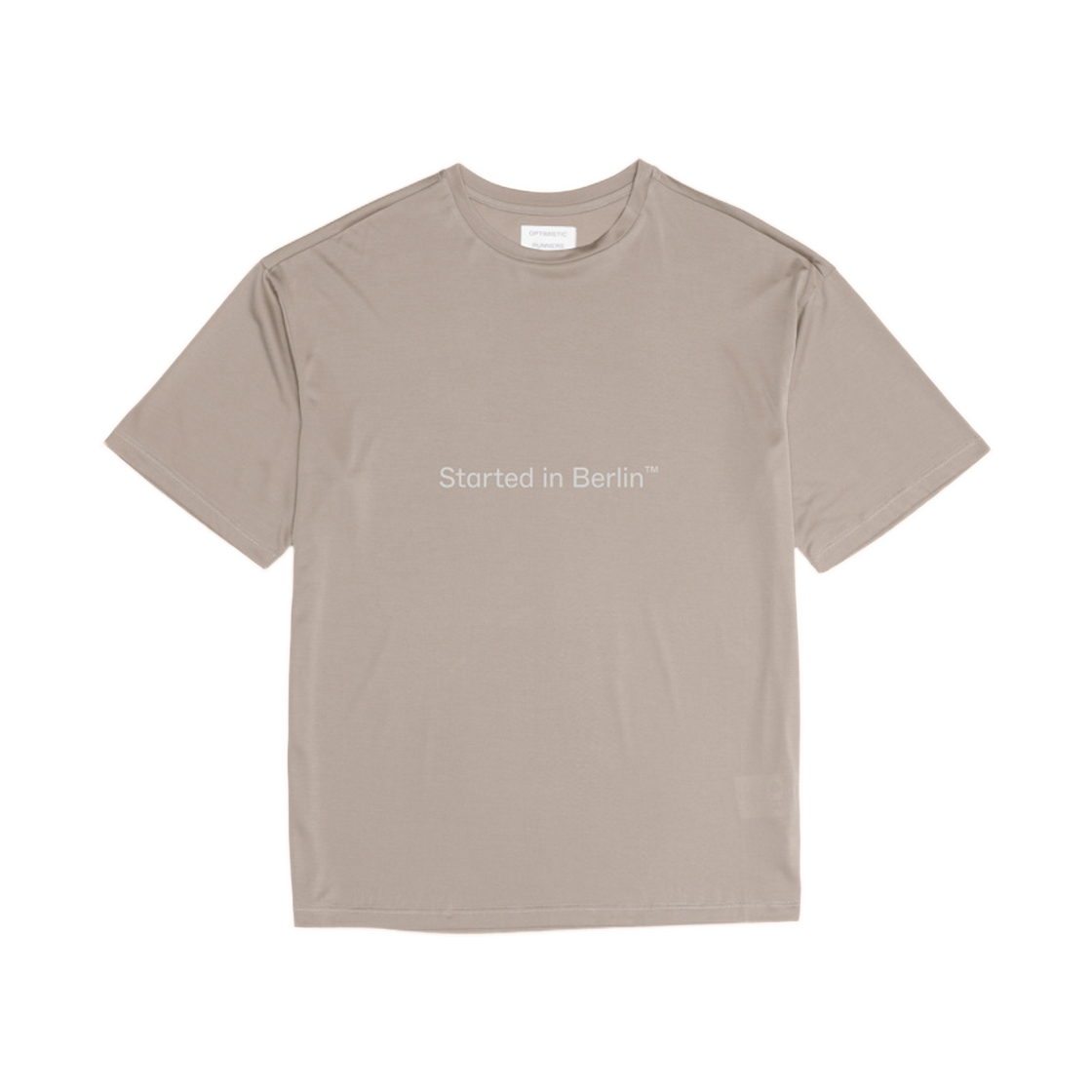 옵티미스틱 러너스 스타티드 인 베를린 티셔츠 카멜(Optimistic Runners Started In Berlin T-Shirt Camel)