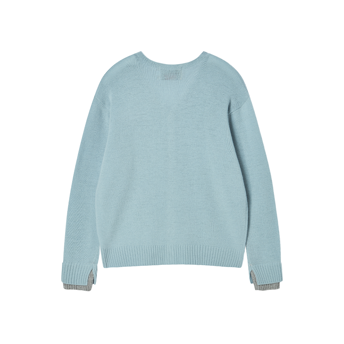 엔 아카이브 더블 커프스 수퍼 파인 울 가디건 스카이 블루(N ARCHIVE Double Cuff'S Super Fine Wool Cardigan Sky Blue) - 2