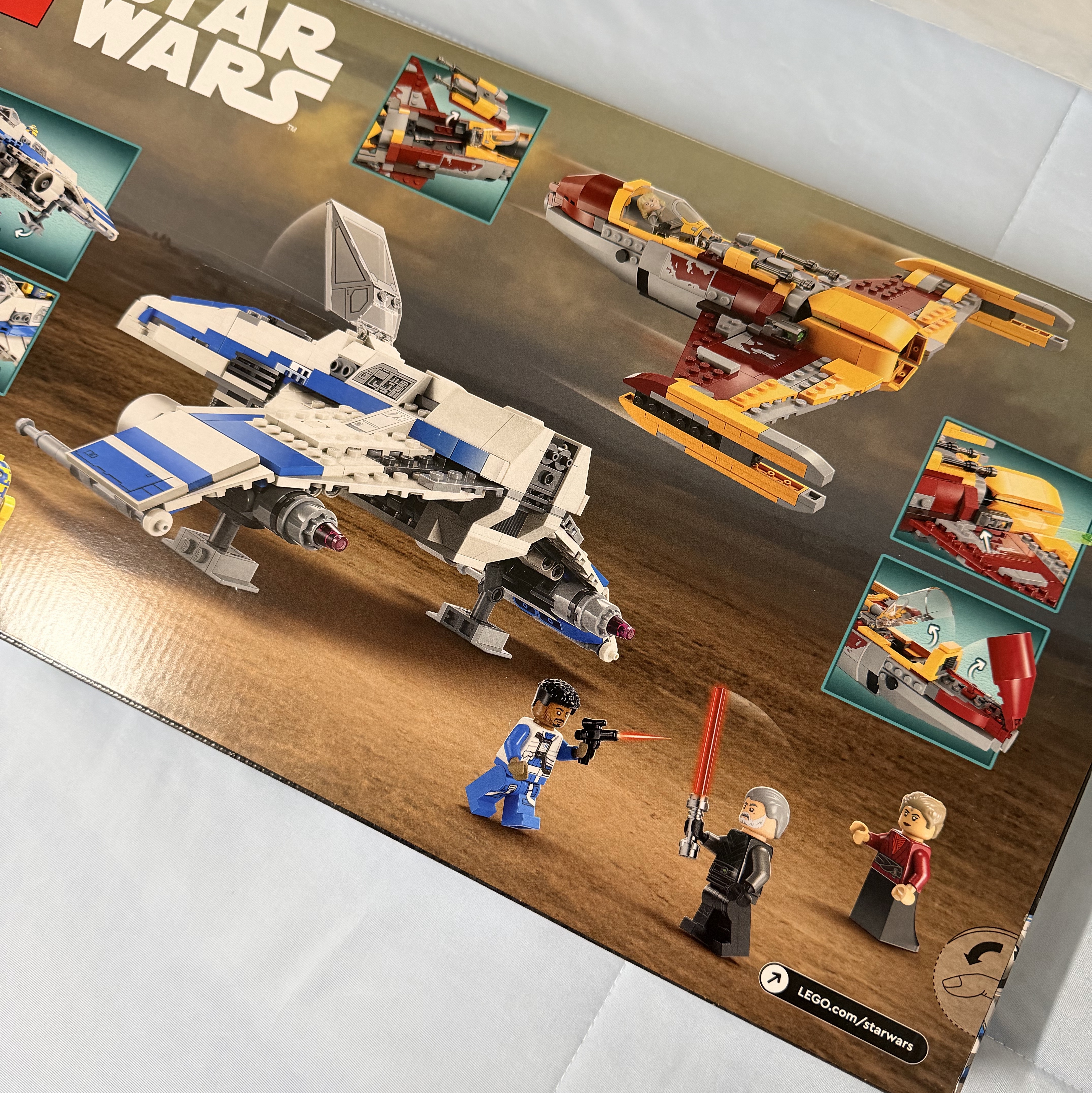 Lego Star Wars New Republic E-wing vs Shin Hati's Starfighter 착용 스타일 - 3