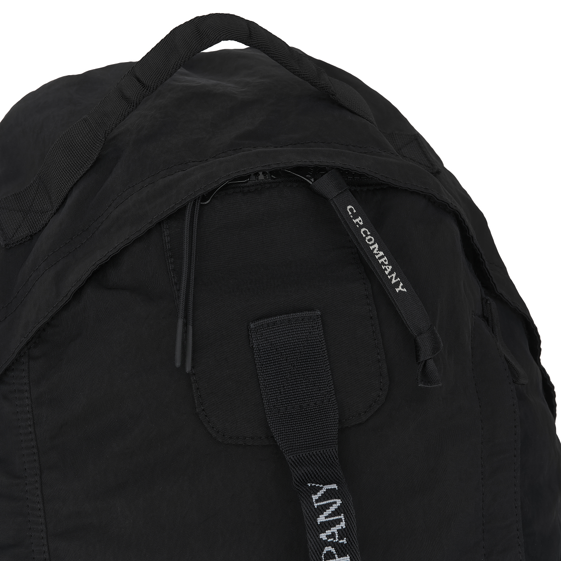 C.P. 컴퍼니 나일론 B 라운디드 백팩 블랙 - 25FW(C.P. Company Nylon B Rounded Backpack Black - 25FW) - 4